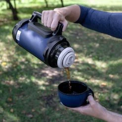 NISUS Vacuum Insulated Thermo Bottle | Stainless Steel | Beer, Coffee Or Tea | Built-in Cup Cover | 64 Oz Water Flasks