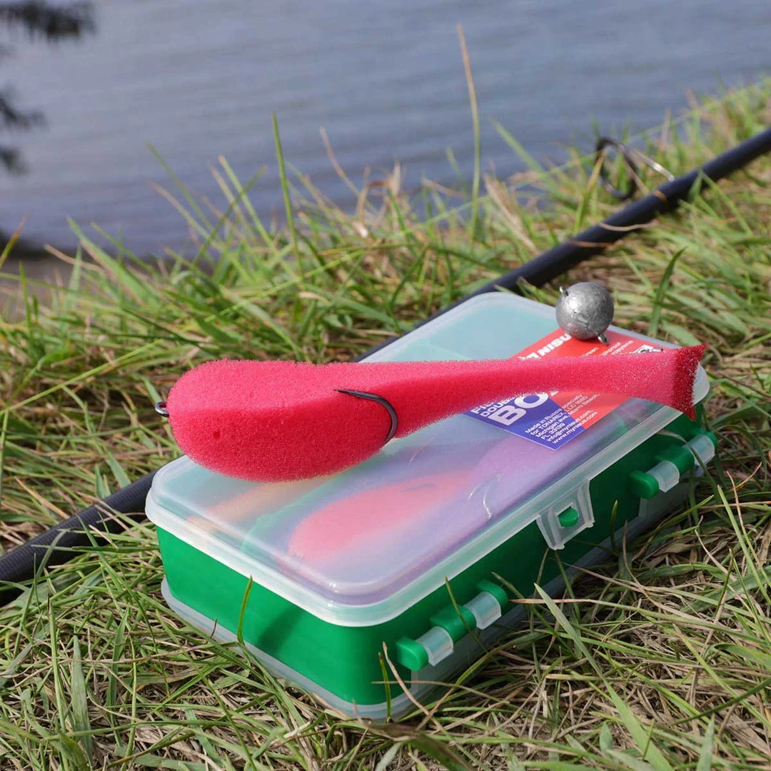 NISUS 5.5" Sponge Bait With A Double Hook For Predatory Fish, Multi-Colored, 5 Pcs Soft Bait Lure 4 NISUS 5.5" Sponge Bait With A Double Hook For Predatory Fish, Multi-Colored, 5 Pcs Soft Bait Lure