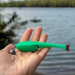 NISUS 5" Sponge Bait With A Double Hook For Predatory Fish, Multi-Colored, 5 Pcs Soft Bait Lure