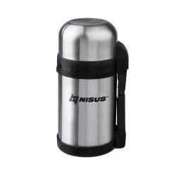 NISUS Double Wall Insulated Compact Vacuum Flask With Handle, 33 Oz Water Flasks