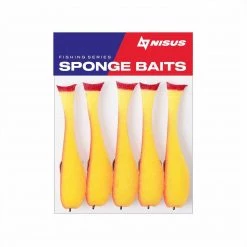 Nisus 4 Inch Sponge Fishing Lure, Offset Hook, Pack Of 5 Soft Bait Lure 15 Nisus 4 Inch Sponge Fishing Lure, Offset Hook, Pack Of 5 Soft Bait Lure