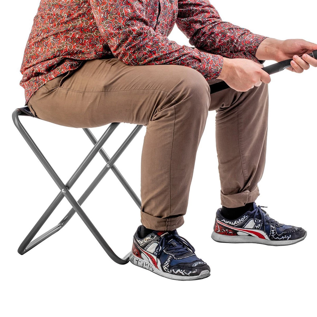 NISUS Durable Compact Folding Blue Steel Tourist Camping Stool 8 NISUS Durable Compact Folding Blue Steel Tourist Camping Stool