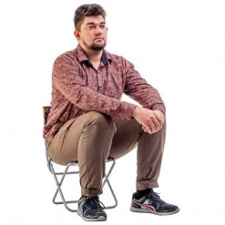 NISUS Camo Print Folding Fishing Chair With Back Support