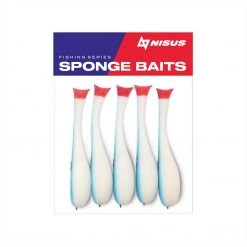 Nisus 3.5 Inch Sponge Fishing Lure, Offset Hook, Pack Of 5 18 Nisus 3.5 Inch Sponge Fishing Lure, Offset Hook, Pack Of 5