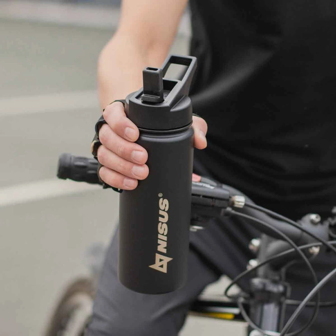 NISUS Insulated Sports Water Bottle | 18 Oz | Stainless Steel | 3 Lid Types | CLEARANCE 31 NISUS Insulated Sports Water Bottle | 18 Oz | Stainless Steel | 3 Lid Types | CLEARANCE