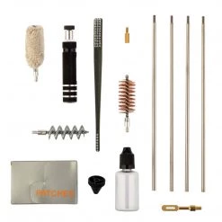 HELIOS Gun Cleaning Kits Gun Cleaning Kit, 12 Caliber, 11 Items, Plastic Case