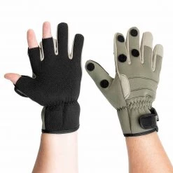HELIOS Neoprene Ice Fishing Waterproof Gloves - Slit Finger