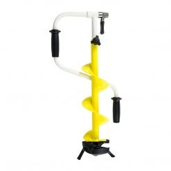 TONAR Ice Augers & Bits ICEBERG Mini Ice Fishing Auger Kit With Cordless Drill Adapter And Two Sets Of Shaver Blades, Blue For Wet Slush Ice, Red For Regular Ice – Available In 5 Inches