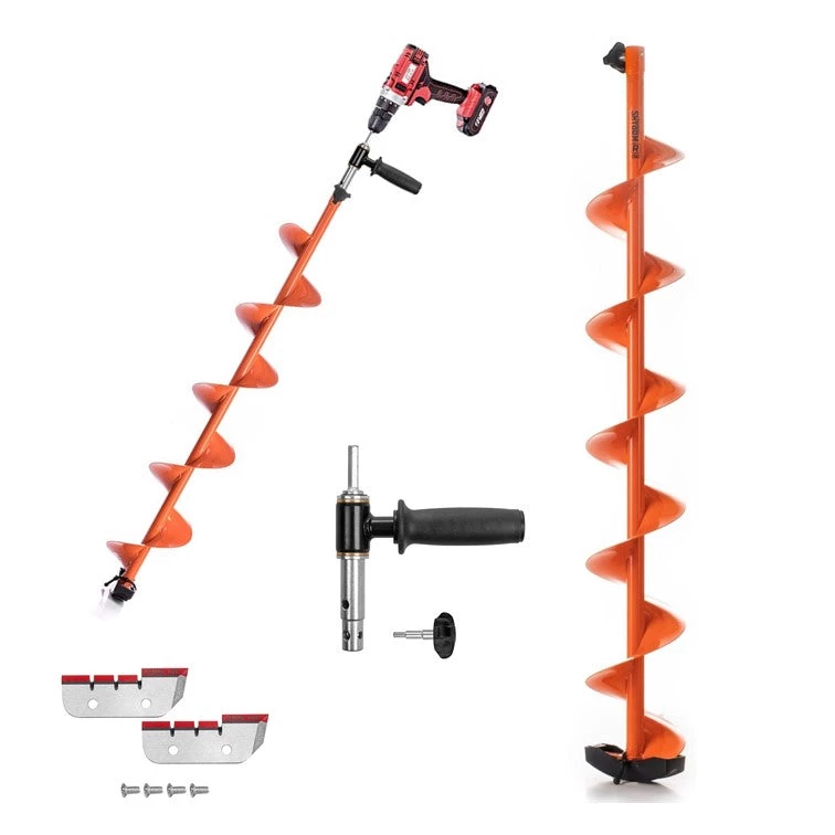 TONAR Ice Augers & Bits Professional Ice Fishing Auger Drill Bit With Cordless Drill Adapter | Drill Attachment Adapter With Safety Handle | Essential Ice Fishing Gear For Ice Anglers 3 TONAR Ice Augers & Bits Professional Ice Fishing Auger Drill Bit With Cordless Drill Adapter | Drill Attachment Adapter With Safety Handle | Essential Ice Fishing Gear For Ice Anglers