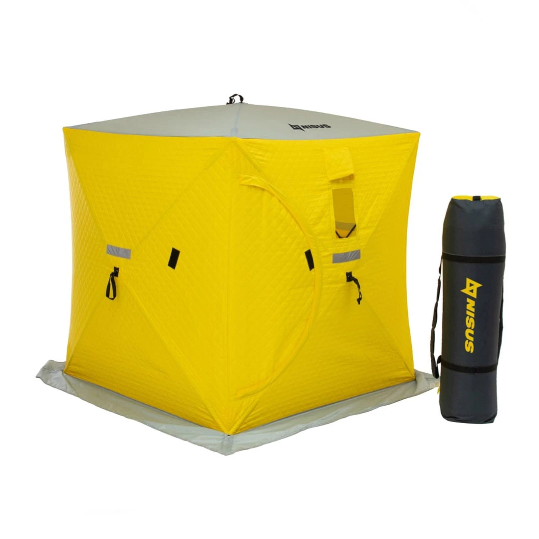 NISUS Insulated 3-Person Cube Series Pop-up Ice Fishing Shelter Ice Shelters 5 NISUS Insulated 3-Person Cube Series Pop-up Ice Fishing Shelter Ice Shelters
