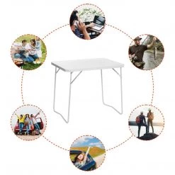 NISUS Camp Tables Folding Outdoor Camping Table | Lightweight Steel | 3 FT Length | CLEARANCE