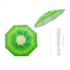 NISUS Beach Umbrellas Fruit Pattern Folding Tilting Beach Umbrella With Carry Bag