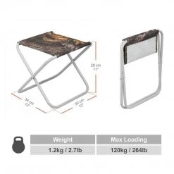 NISUS Compact Folding Lightweight Portable Fishing Stool, Set Of Four