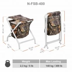 NISUS Folding Camping Outdoor Fishing Stool With A Storage