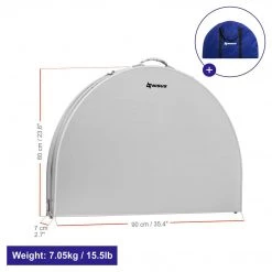 NISUS Folding Outdoor Camping Table | Lightweight Aluminum | Adjustable Height | 4 FT Oval | CLEARANCE Camp Tables