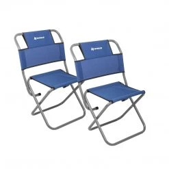 NISUS FISHING CHAIRS Set Of Two Outdoor Portable Folding Tourist Chairs