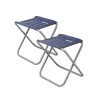 NISUS Set Of 2 Blue Folding Camping Chairs With Steel Frame 2 NISUS Set Of 2 Blue Folding Camping Chairs With Steel Frame