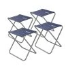 NISUS Set Of Four Compact Folding Blue Tourist Camping Stools 1 NISUS Set Of Four Compact Folding Blue Tourist Camping Stools